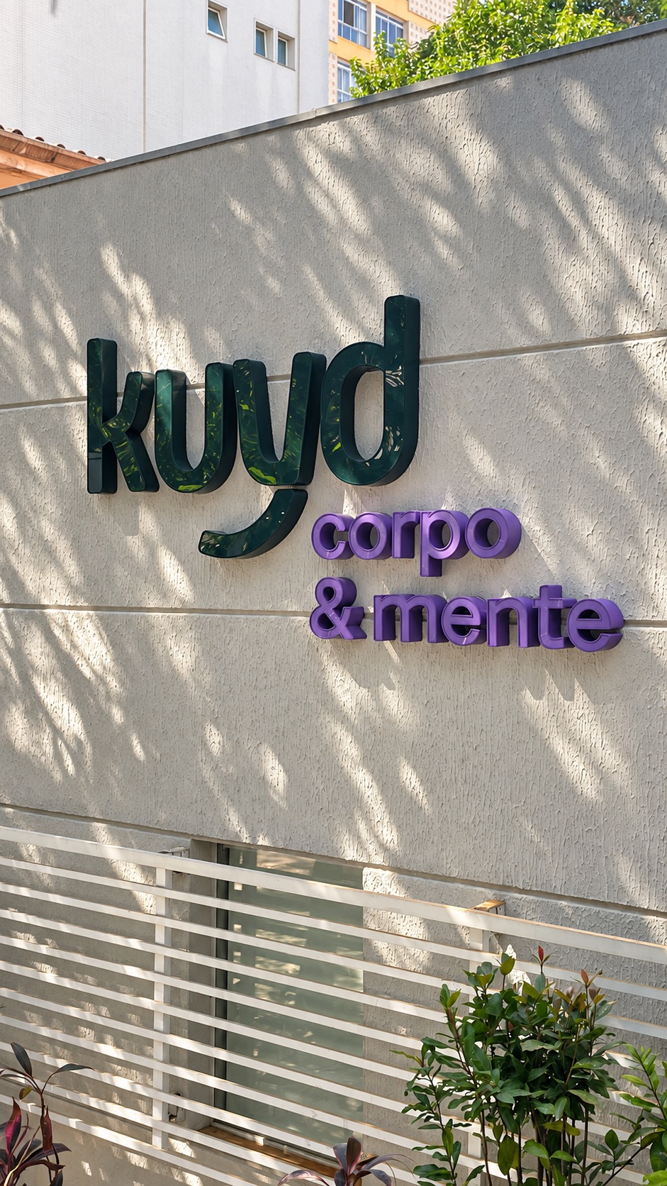 Entrada da unidade KUYD Corpo e Mente em Moema