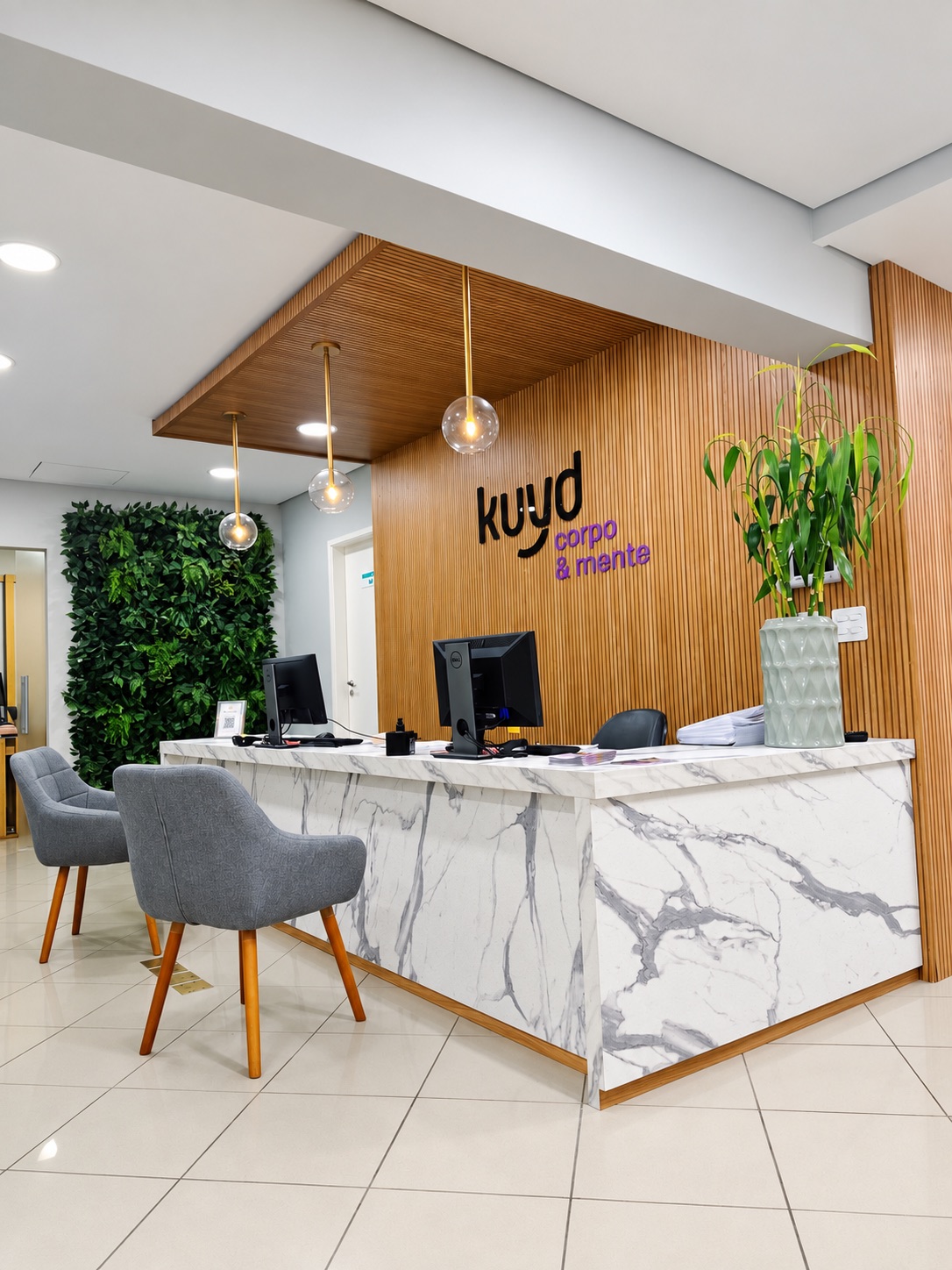 Recepção da unidade KUYD Corpo e Mente em Moema